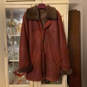 Sheepskin Shearling Coat Made In Italy Men’s Size Large